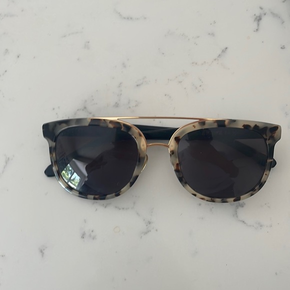 KREWE Accessories Krewe Du Optic Tortoise And 24k Gold Frame Sunglasses Handmade In New